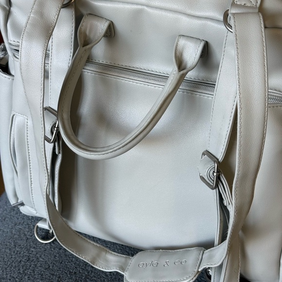 Chic Cream Backpack with Front Pocket - Picture 2 of 5